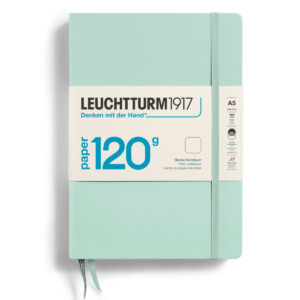 CAIET A5 VELIN 120G COPERTA RIGIDA VERDE MENTA LEUCHTTURM – poza 1