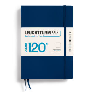 CAIET A5 VELIN 120G COPERTA RIGIDA ALBASTRU NAVY LEUCHTTURM – poza 1