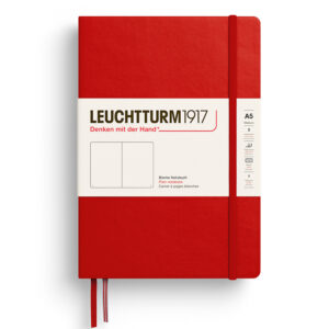 CAIET A5 VELIN COPERTA RIGIDA ROSU CHERRY LEUCHTTURM – poza 1