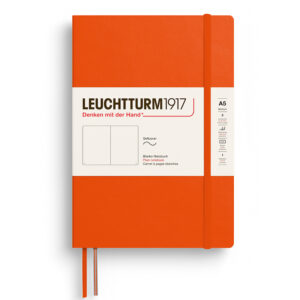 CAIET A5 VELIN COPERTA FLEXIBILA PORTOCALIU DOVLEAC LEUCHTTURM – poza 1