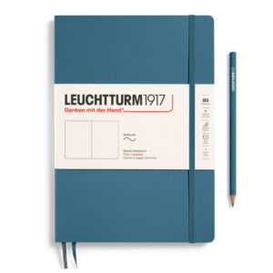 CAIET B5 VELIN COPERTA FLEXIBILA ALBASTRU PIATRA LEUCHTTURM – poza 1