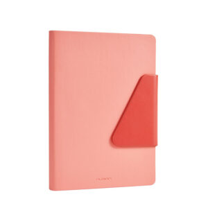 CAIET BIROU A5 96 FILE DICTANDO COPERTA PIELE SI CLAPETA NUSIGN ROZ DELI – poza 1