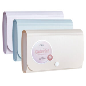 MAPA PLASTIC A6 12 SEPARATOARE PASTEL DELI – poza 1