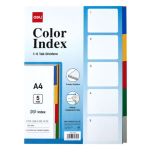 SEPARATOARE INDEX PLASTIC 1-5 DELI – poza 1