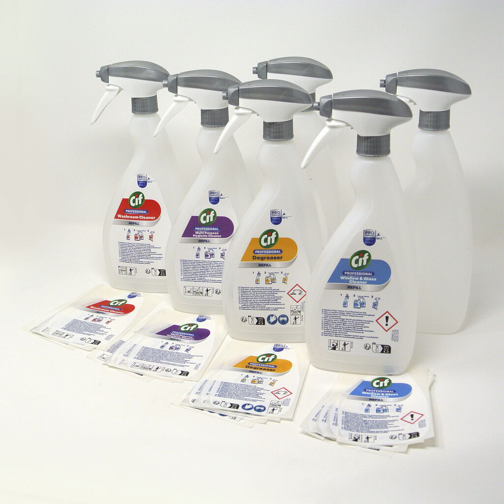 Cif Professional Flacon Spray Reutilizabil 750ml | Pentru Concentrate 2L | Pro Formula by Diversey – poza 1