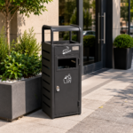 Coș de gunoi exterior cu scrumieră și sertar — 27 L | SMR – poza 5