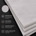 Lavete bumbac 100%, albe, 40×40 cm – set 100 bucăți – poza 2